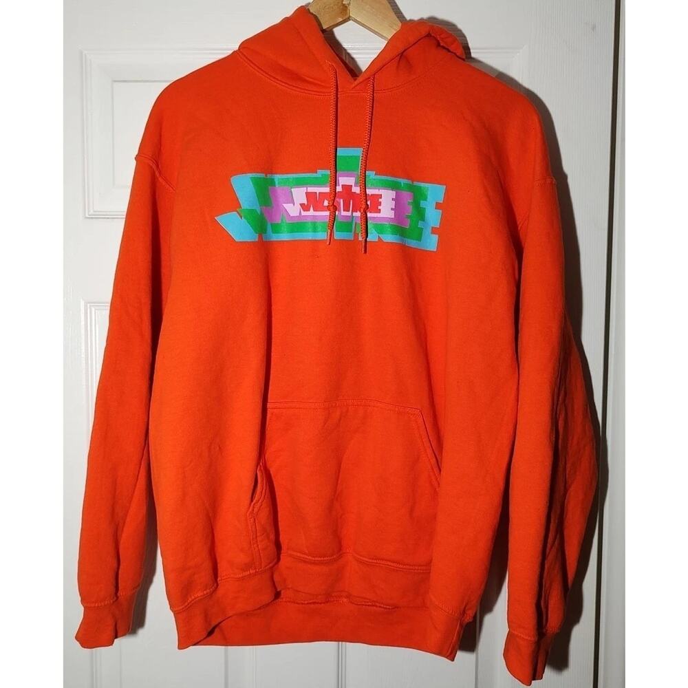 Justin Bieber Official Justice World Tour Orange Hoodie Size Large